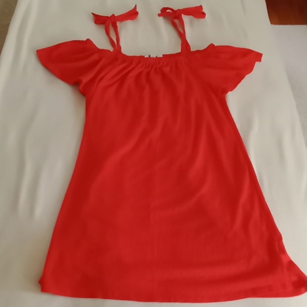 Women's red dress